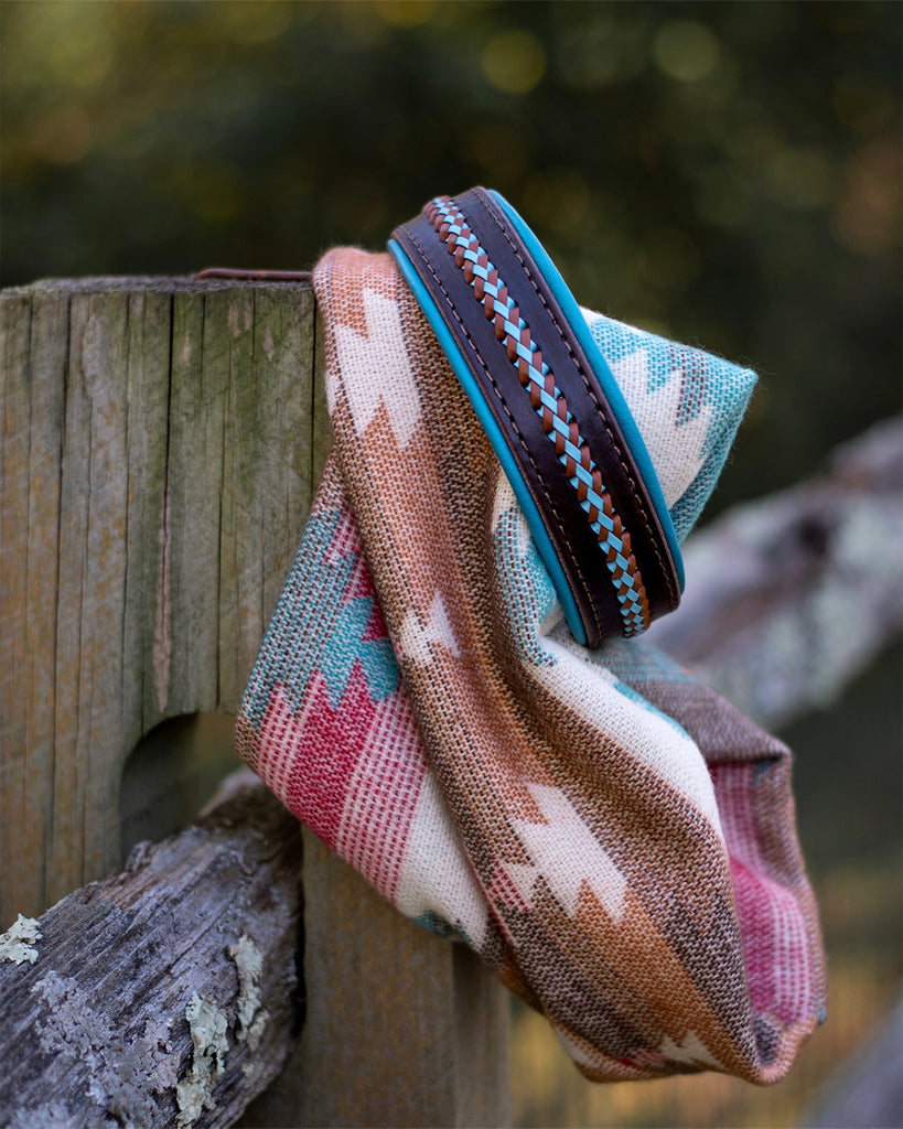 Kangaroo Laced Leather Collar