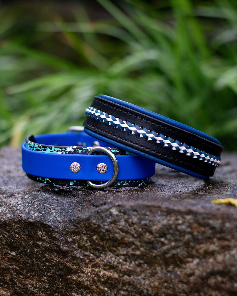 Kangaroo Laced Leather Collar