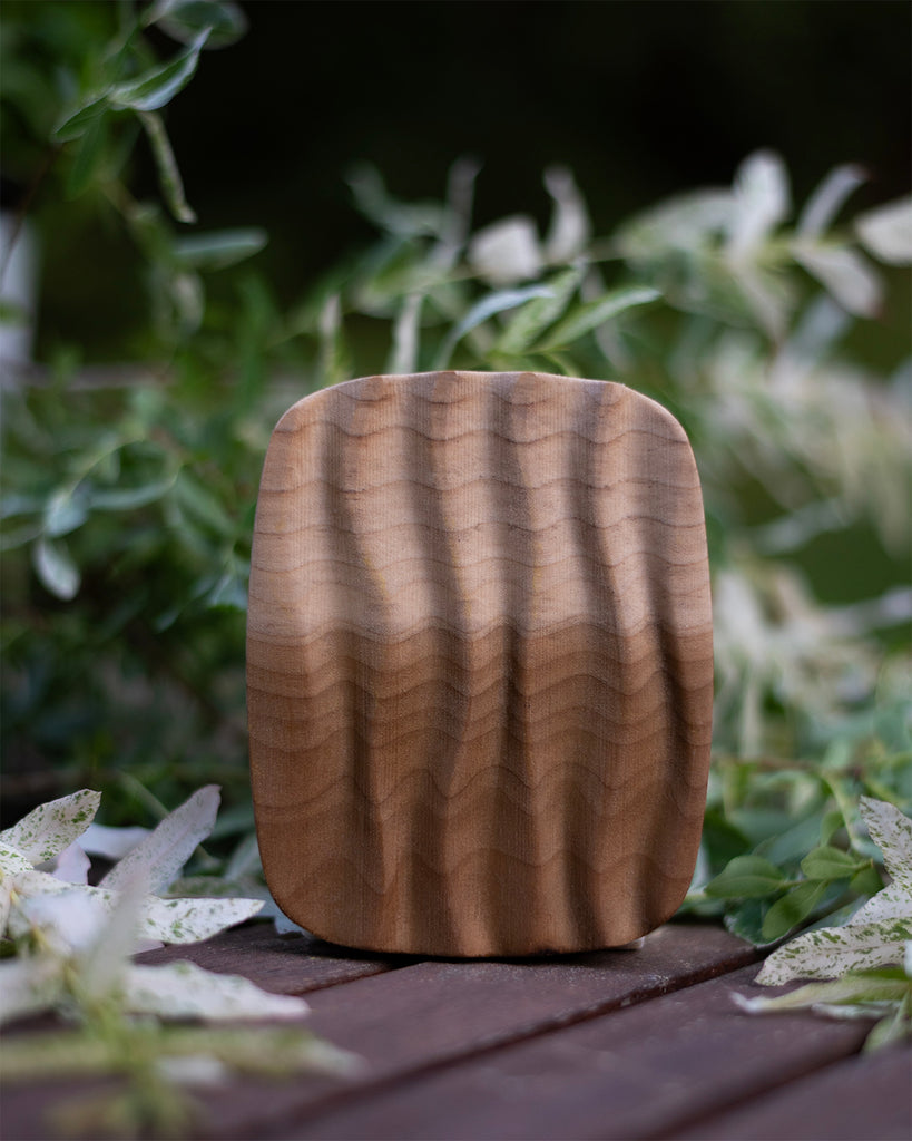 Wavy Sustainable Poplar Soap Dish