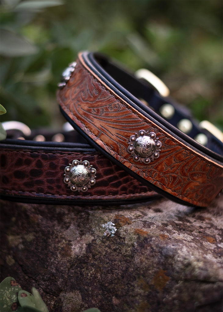 Nutmeg Tooled Saddle Leather CUSTOMIZED